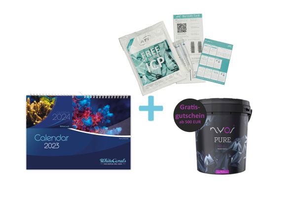 Whitecorals Calendar, Free ICP and Nyos PURE 20kg SPECIAL