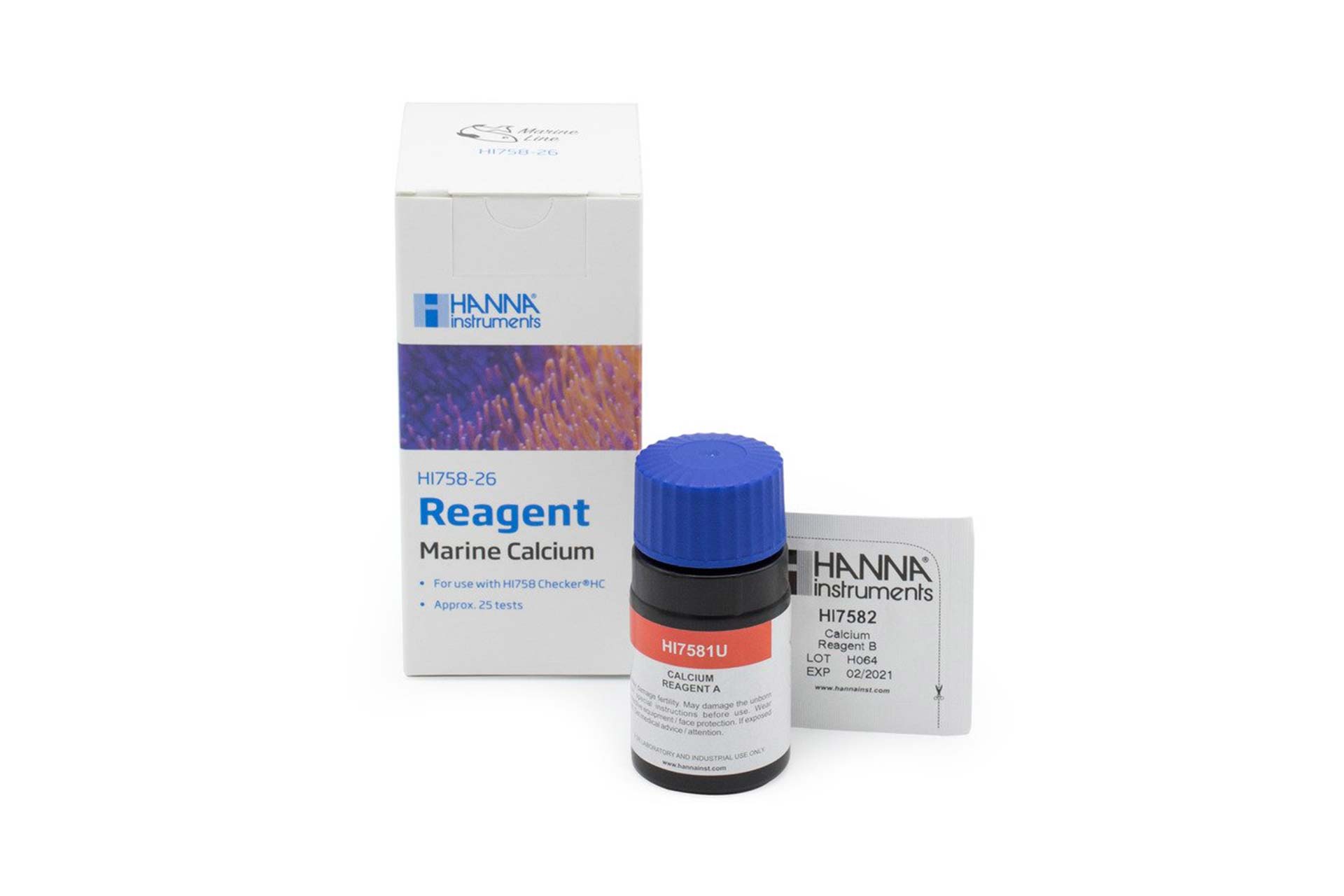 Hanna 25 test kits for Checker Mini-Photometer Marine Calcium