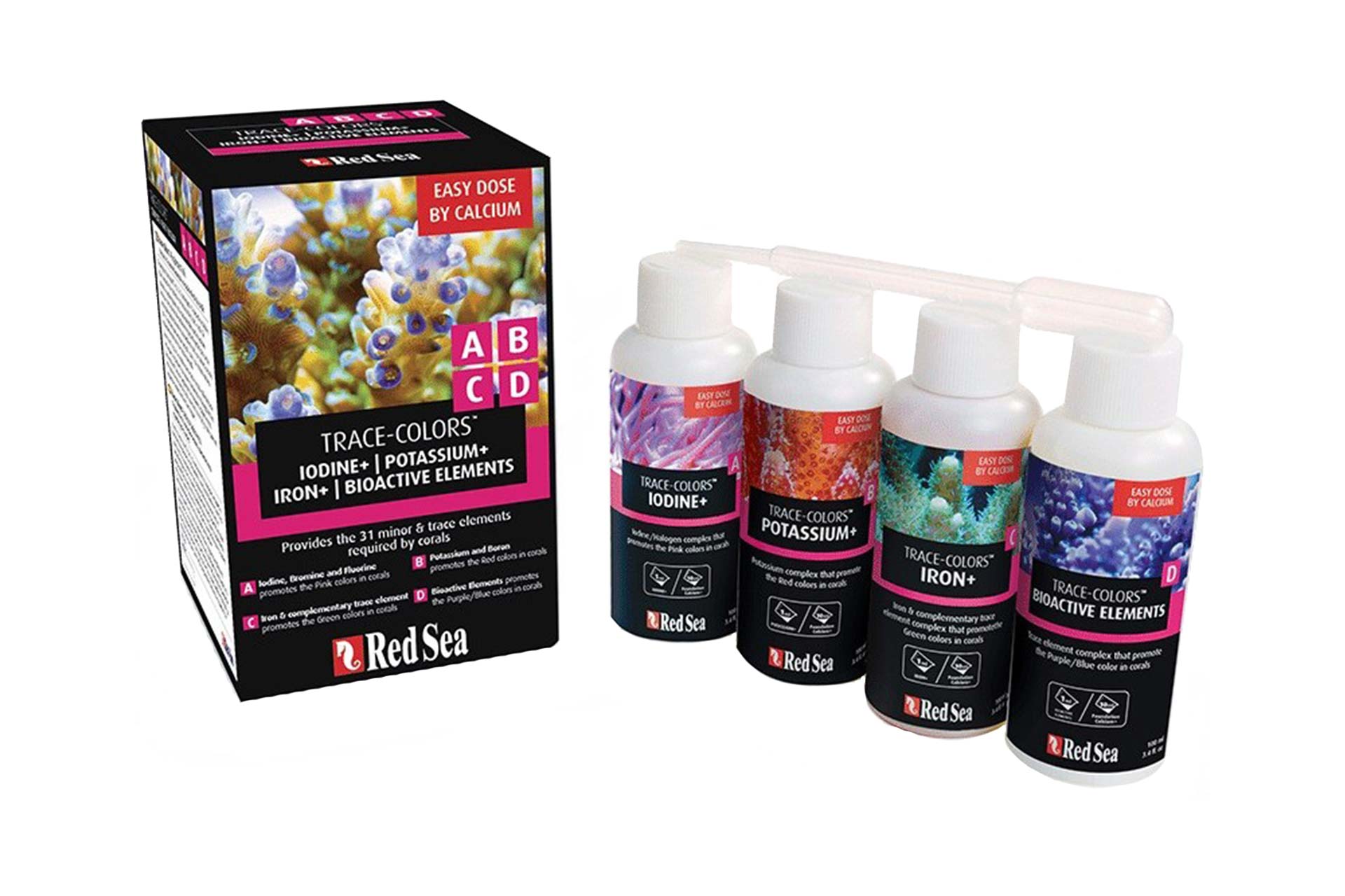 Red Sea Coral Colors Starter Kit A,B,C und D  4x100 ml