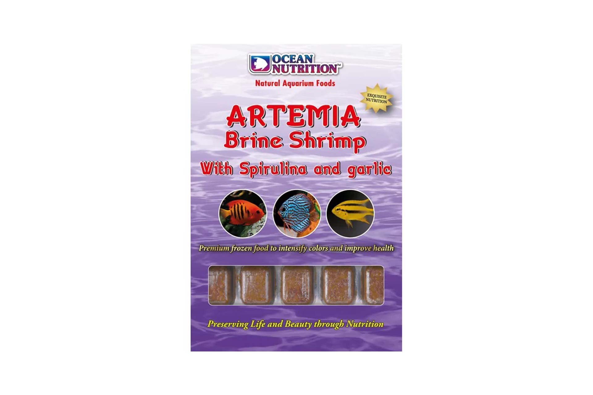Ocean Nutrition Frozen Artemia with Spirulina & Garlic 100 g Frostfutter