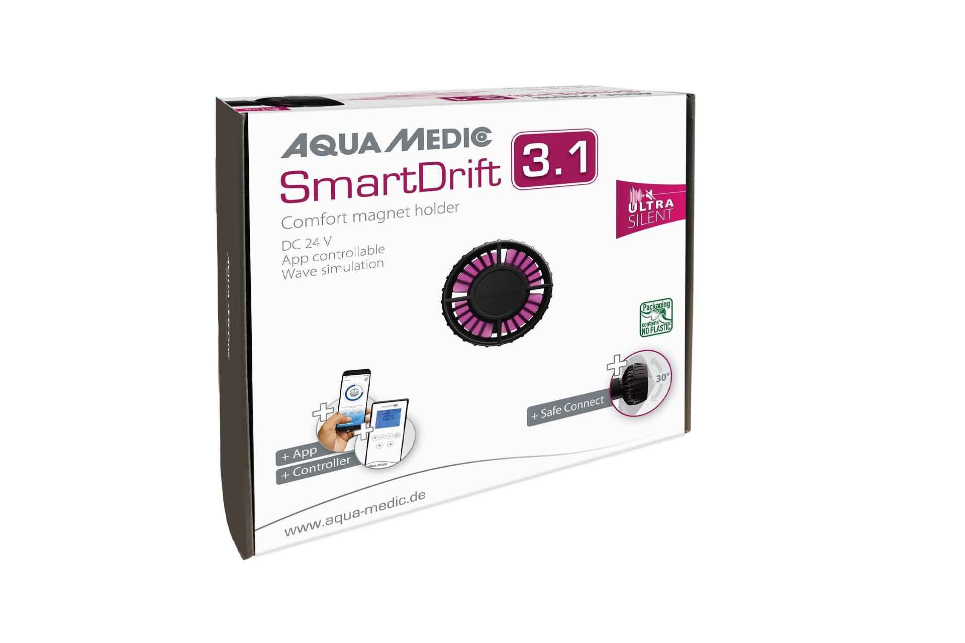 inkl. Aqua Medic SmartDrift 3.1 Kompakte „Ultra Silent“ Strömungspumpe Steuerung über App oder Controller